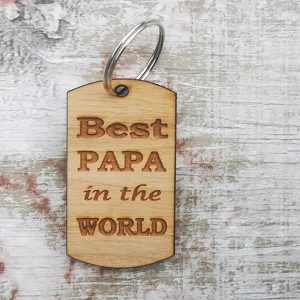 Best Papa In The World Keyring