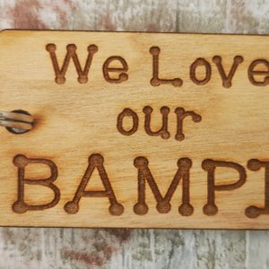 We Love Bampi Rectangle Keyring