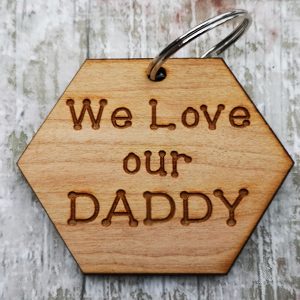 Daddy Keyring Wooden Gift