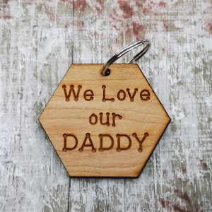Daddy Keyring Wooden Gift