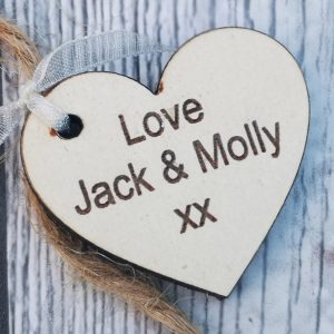 Wooden Heart Tag
