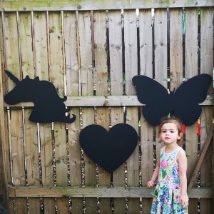 Heart |Butterfly|Unicorn Chalkboard Set (Outdoor + Indoor)
