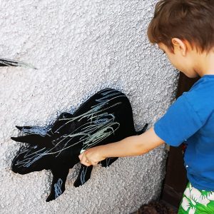 Tryceratops Dinosaur Chalkboard (Outdoor & Indoor)