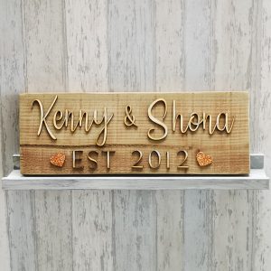 rustic house sign