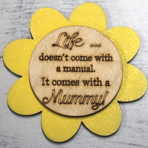 mummy sunflower magnet